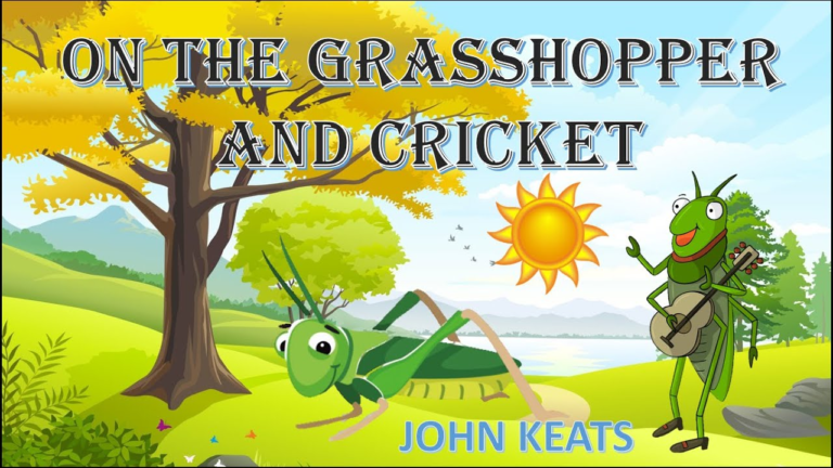 The Grasshopper And The Bell Cricket Summary On the Grasshopper and Cricket poem Summary notes class 8th English